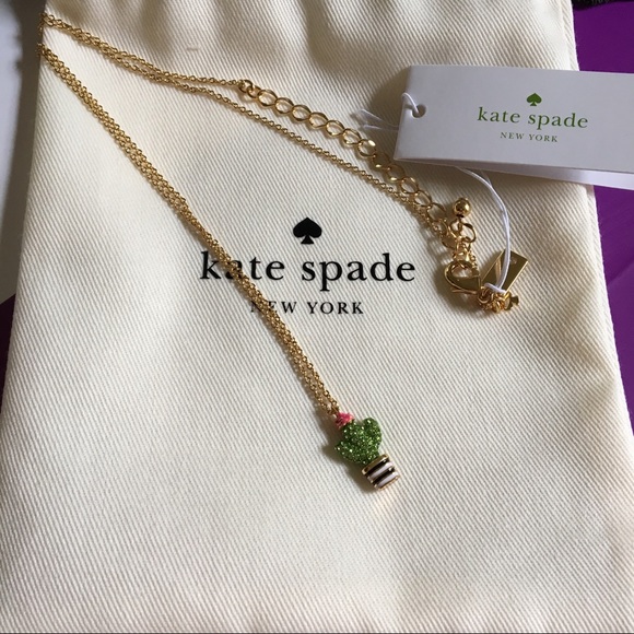 💕SOLD💕Kate Spade cactus necklace - Picture 2 of 4
